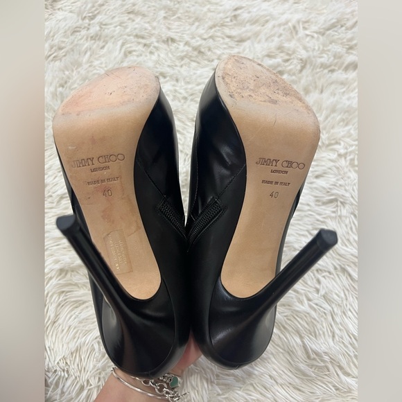 Jimmy Choo Decoy Heel Boots - Size 40- 9.5 - Picture 6 of 15